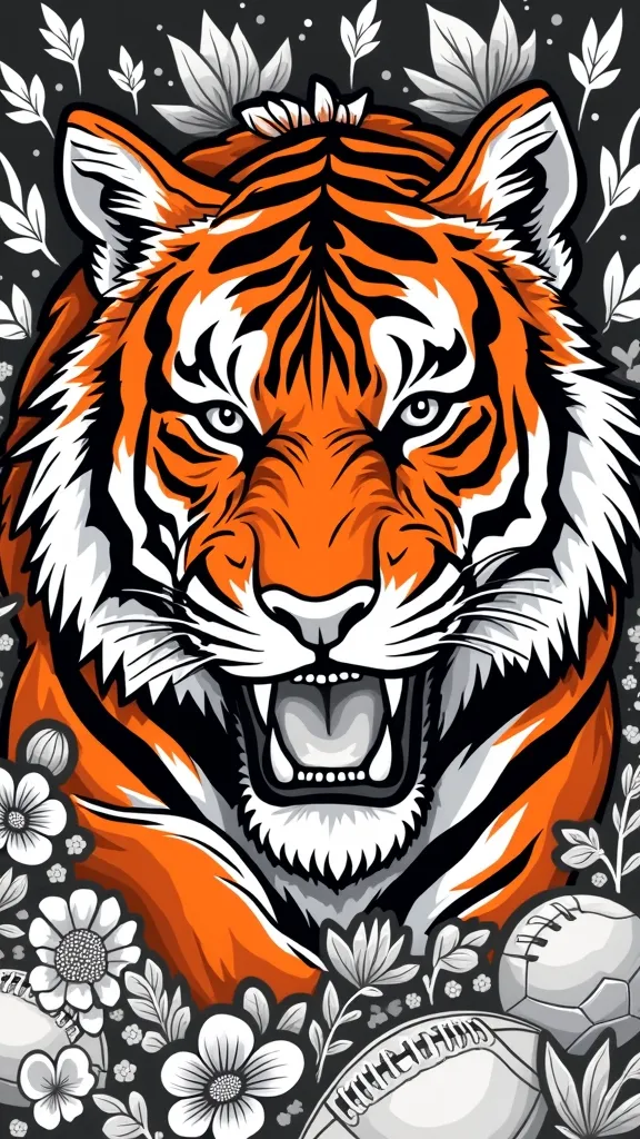 coloriage du logo bengals